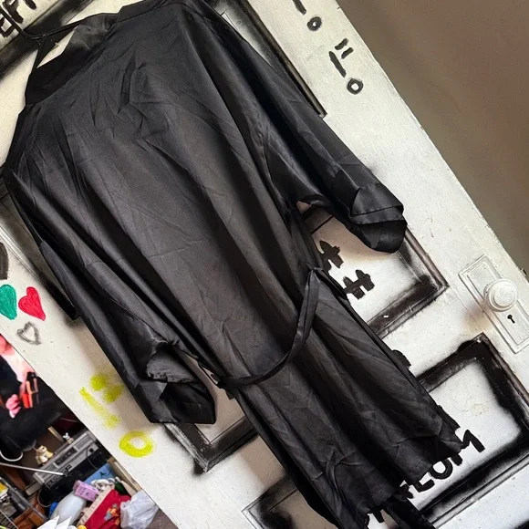 Victoria's Secret Black Satin Robe - Picture 8 of 9